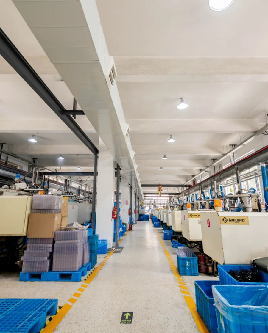 Factory production aisle
