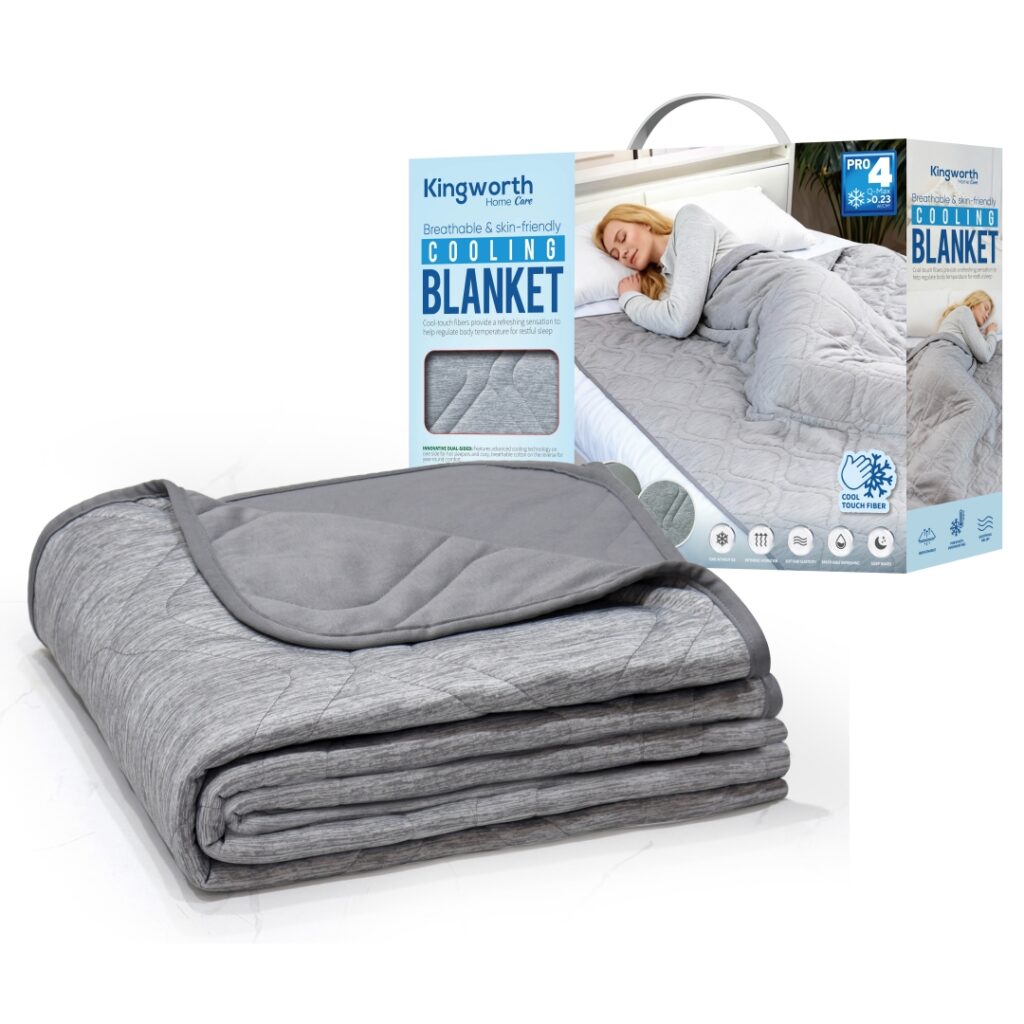 Double-Sided Cool & Warm Blanket Breathable Skin-Friendly Summer Throw for All Seasons | Kingworth