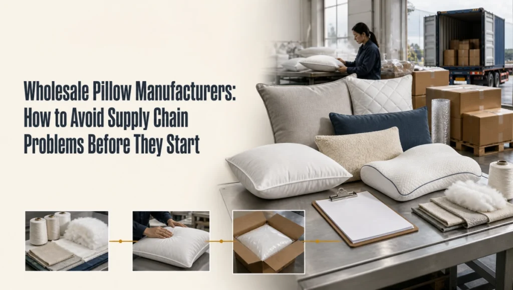 Wholesale Pillow Manufacturers: How to Avoid Supply Chain Problems Before They Start